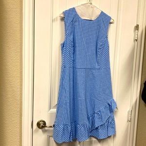Blue Seersucker Dress by Reese Witherspoon & Draper James